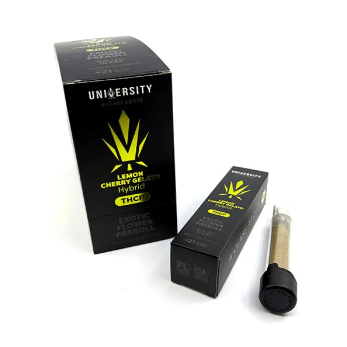 UNIVERSITY THCP EXOTIC FLOWER PRE ROLL 2.5G 10CT