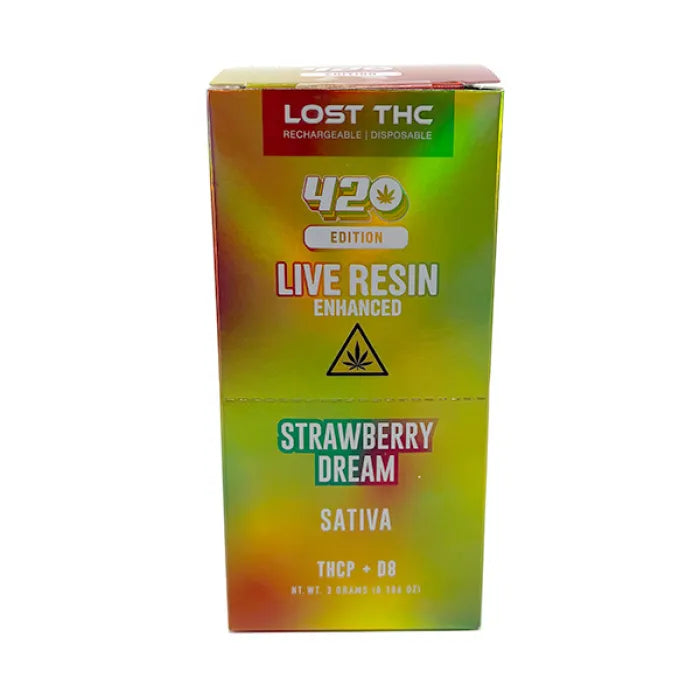 LOST THC V4 420 EDITION DISPOSABLE THCP D8 LR 3G 5CT