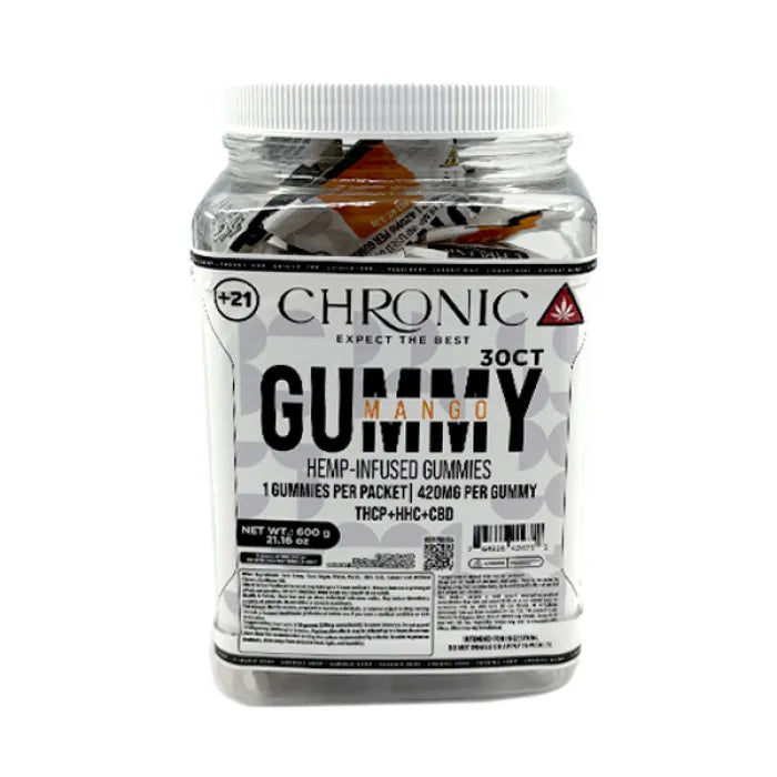 CHRONIC THCP+HHC+CBD GUMMY 420MG 1PK 30CT
