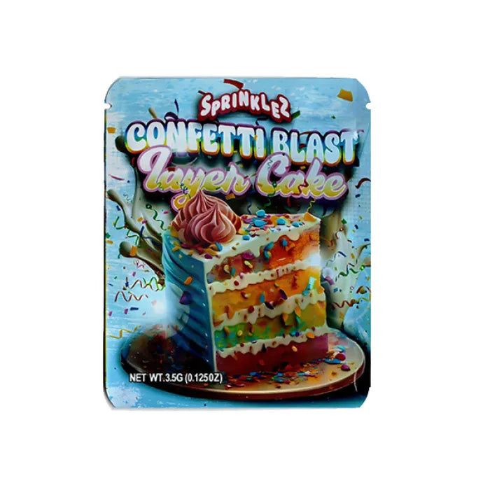SMOKE PROOF BAGS - SPRINKLEZ CONFETTI BLAST LAYER CREAM
