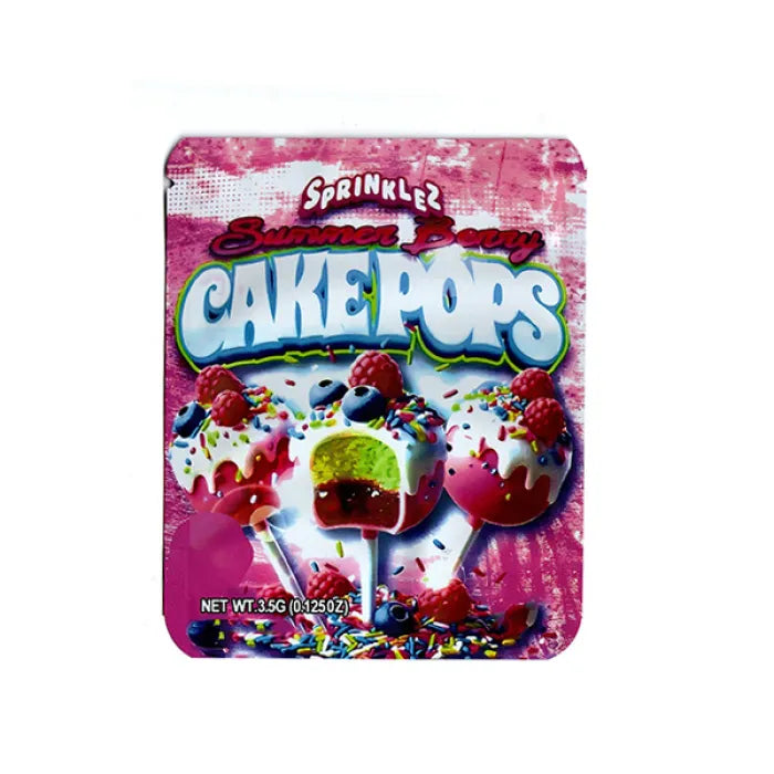SMOKE PROOF BAGS - SPRINKLEZ SUMMER BERRRY CAKE POPS