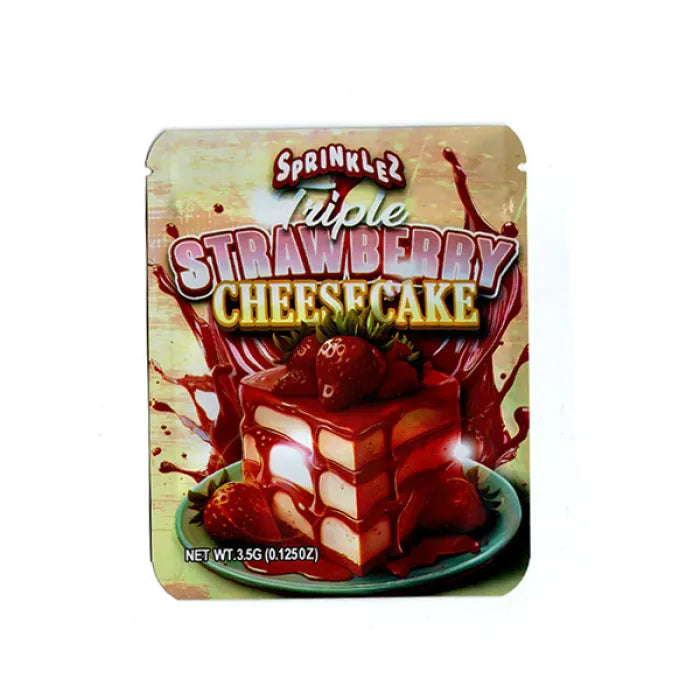 SMOKE PROOF BAGS - SPRINKLEZ TRIPLE STRAWBERRY CHEESECAKE