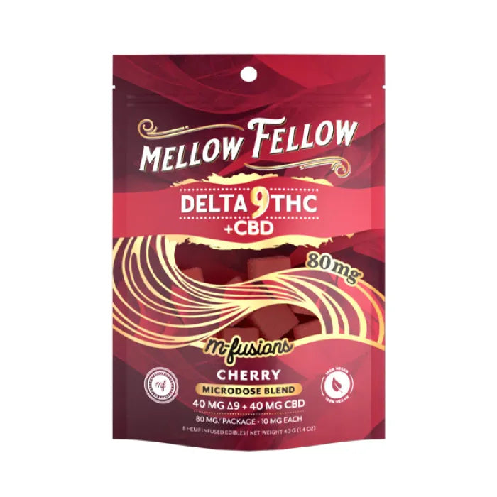 MELLOW FELLOW MICRODOSE EDIBLES D9+CBD 80MG 6CT