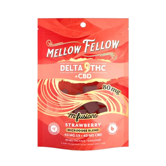MELLOW FELLOW MICRODOSE EDIBLES D9+CBD 80MG 6CT