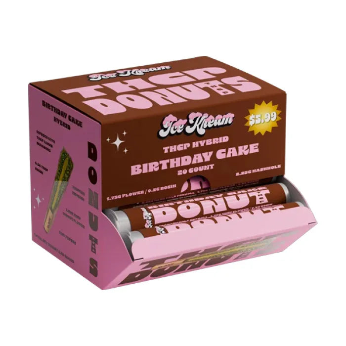 ICE KREAM DONUTS THCP HASH HOLE PREROLLS 2.25G 20CT