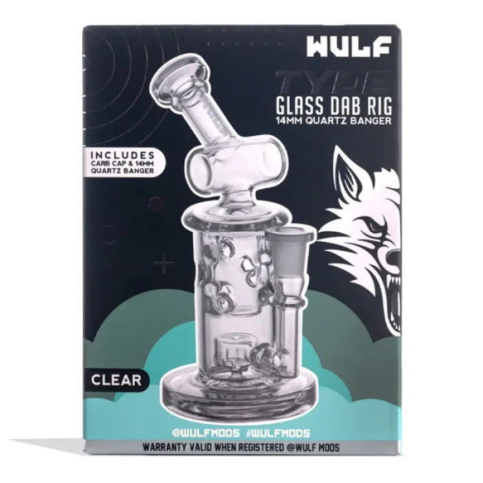 WULF TYDE GLASS DAB RIG 14MM QUARTZ BANGER