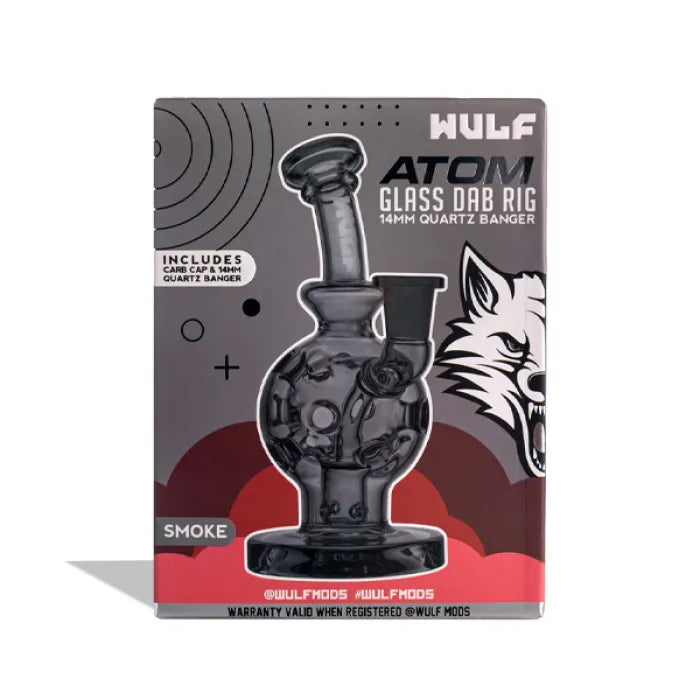 WULF ATOM GLASS DAB RIG 14MM QUARTZ BANGER