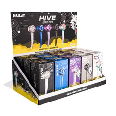 WULF GLASS HIVE HAND PIPE - ASSORTED COLOR