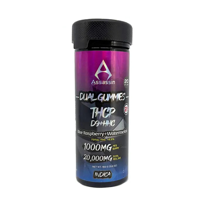 ASSASSIN THCP+D9 GUMMIES 1000MG 20CT