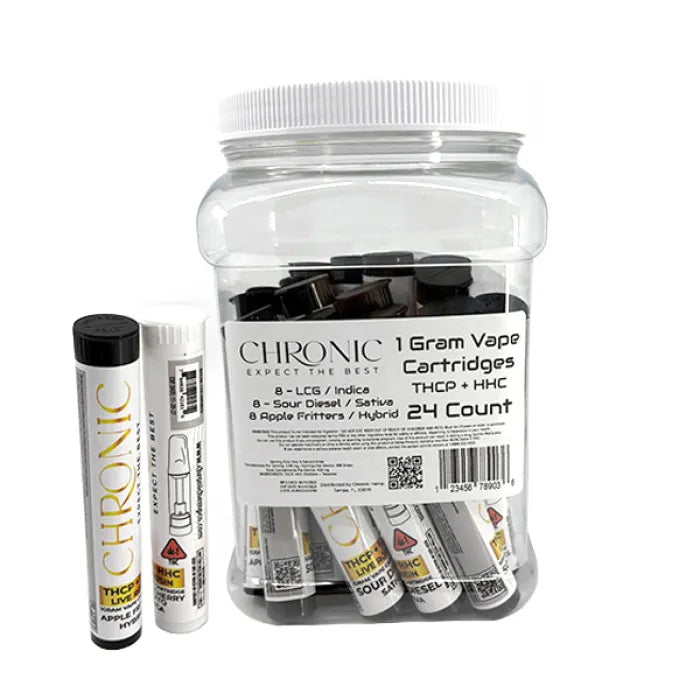 CHRONIC THCP+HHC CARTRIDGES 1G 24CT - ASSORTED