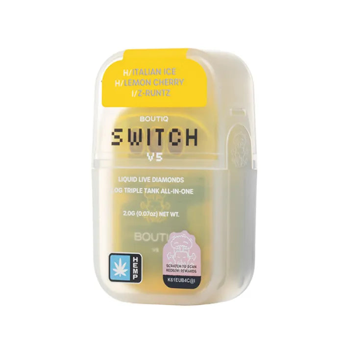 BOUTIQ V5 SWITCH GLOW THCP DISPOSABLE 2G 10CT