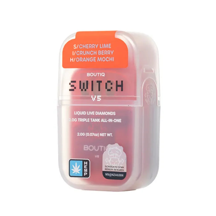 BOUTIQ V5 SWITCH GLOW THCP DISPOSABLE 2G 10CT