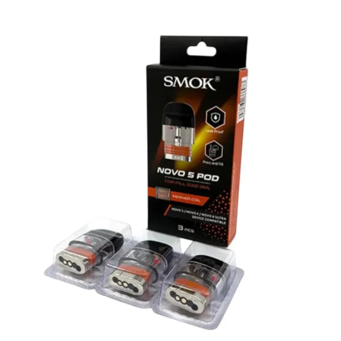 SMOK NOVO 5 DUAL MESHED POD - 0.4 / 0.8 OHM