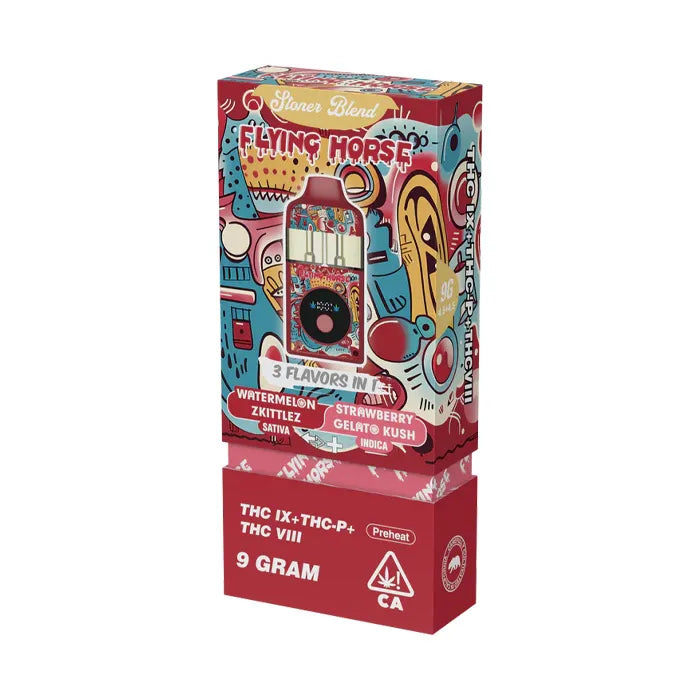 FLYING HORSE 3IN 1 STONER BLEND THCP THC-IX THC-VIII 9G 5CT