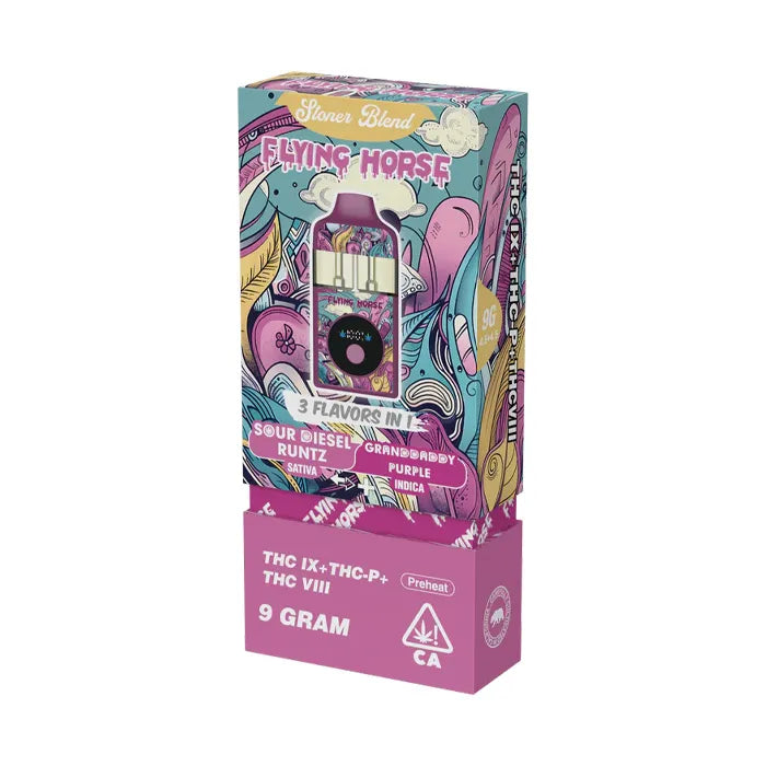 FLYING HORSE 3IN 1 STONER BLEND THCP THC-IX THC-VIII 9G 5CT