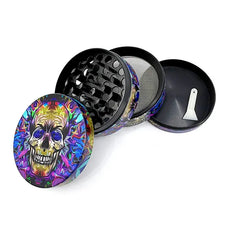 CLICKIT SKULL PRINTED METAL GRINDER MG-024