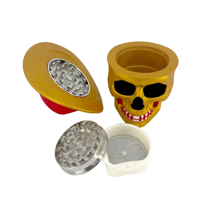 CLICKIT SKULL W/ HAT GRINDER MG-041