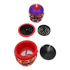 CLICKIT FOOTBALL HELMET 4PIECE GRINDER ASSORTED COLOR MG-076