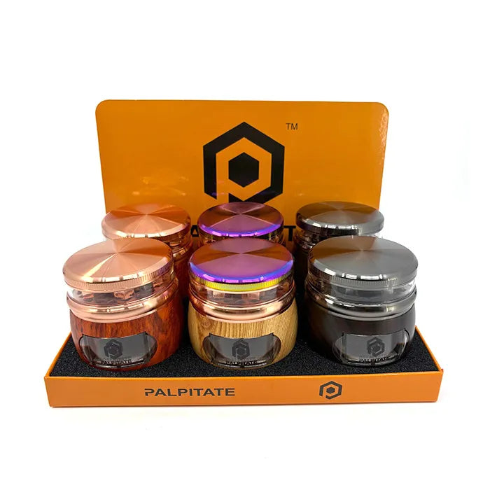 CLICKIT ASSORTED COLOR METAL LID ROUND GRINDER MG-120