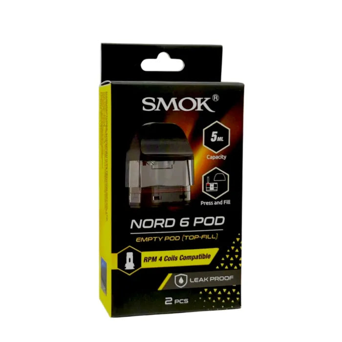 SMOK NORD 6 EMPTY POD TOP FILL 2PK