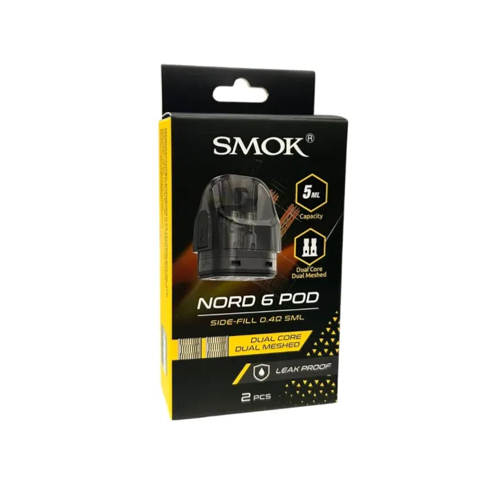 SMOK NORD 6 POD DUAL CORE DUAL MESH 2PK - 0.4OHM