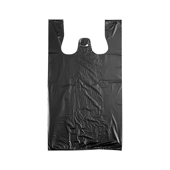 SUNRISE BLACK T-SHIRT CARRY OUT BAGS - LARG