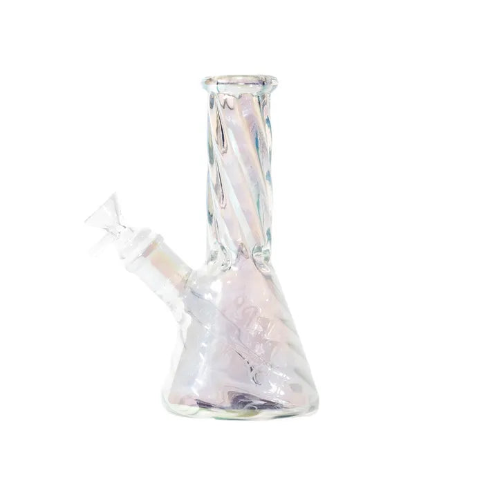 HILLSIDE IRIDESCENT TWISTED MINI BEAKER
