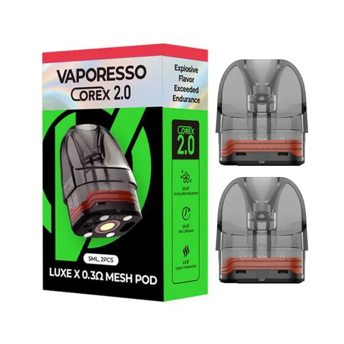 VAPORESSO LUXE X POD COREX 2.0 MTL 5ML 2PK