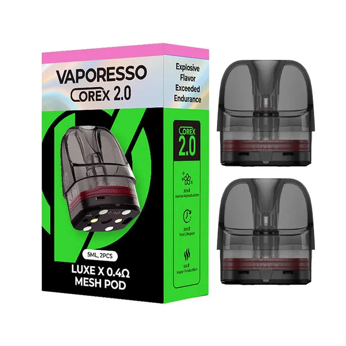 VAPORESSO LUXE X POD COREX 2.0 MTL 5ML 2PK