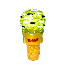 RAW GLASS NICE CREAM GREEN CONE HOLDER