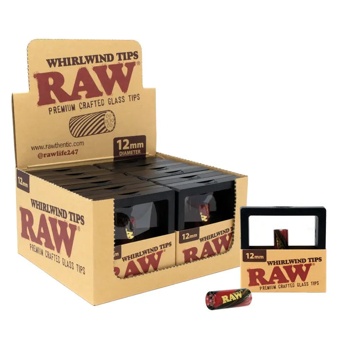 RAW GLASS WHIRLWIND TIP ASSORTED COLOR