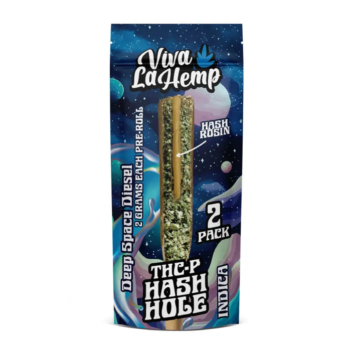VIVA LA HEMP KIEF HASH HOLE THCP PREROLLS 2G 2PC 6CT