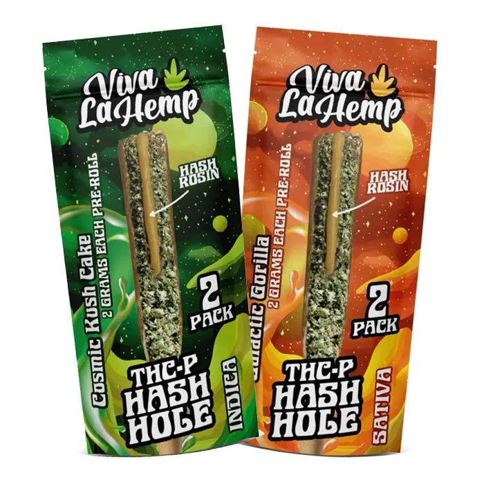 VIVA LA HEMP KIEF HASH HOLE THCP PREROLLS 2G 2PC 6CT
