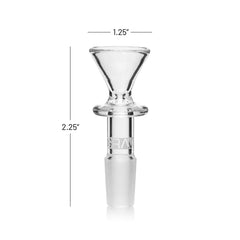 GRAV 14MM FUNNEL BOWL 5PK BF14(PK) - CLEAR