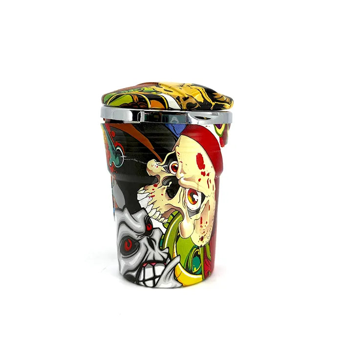 ASHTRAY CUP SK - SKULL ASSORTED