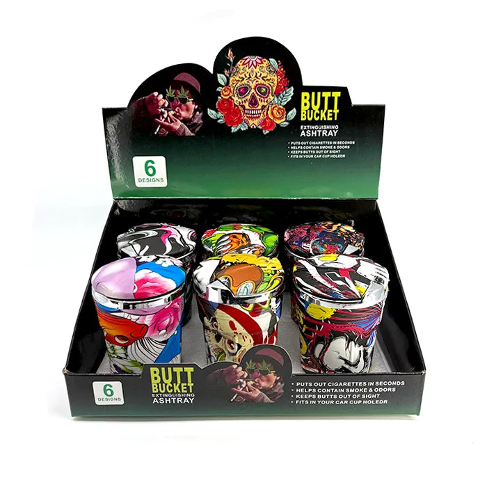 ASHTRAY CUP SK - SKULL ASSORTED