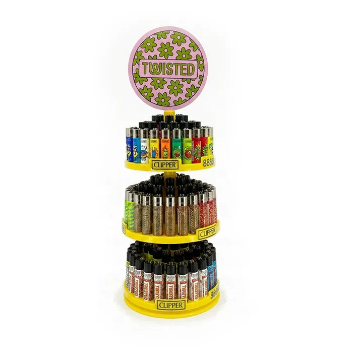 CLIPPER LIGHTER TWISTED EDITION 3 TIER - ASSORTED