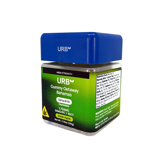 URB GUMMY GETAWAY BAHAMAS D8 D10 1750MG 35CT