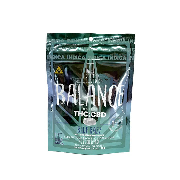 HIGHER EDUCATION BALANCE GUMMIES THC CBD 10MG 10PC