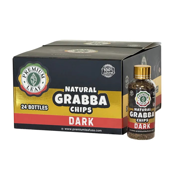 PREMIUM LEAF GRABBA CHIPS BOTTLES 16GR - DARK