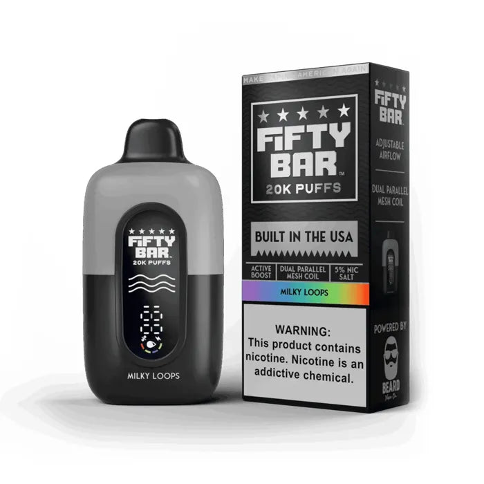 FIFTY BAR V2 20K DISPOSABLES 5CT BLK SERIES