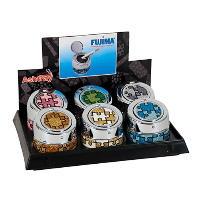 PUSH OPEN PUZZLE / GLITTER ASHTRAY AS104