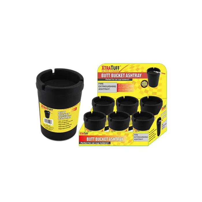 XTRATUFF BUTT BUCKET CAR ASHTRAY BLACK