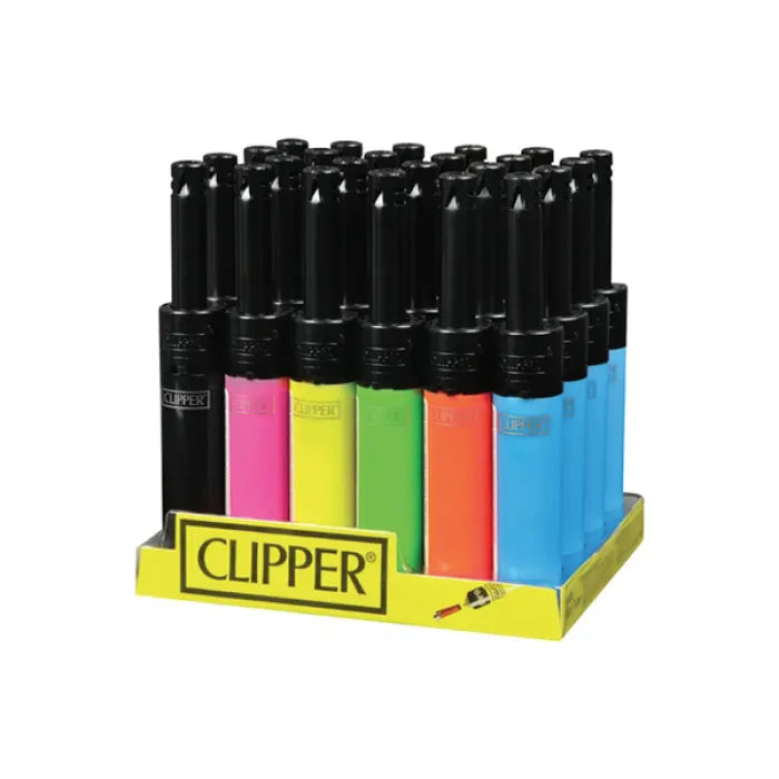 CLIPPER LIGHTER - ELECTRONIC TUBE 6 COLOR BLACK TOP