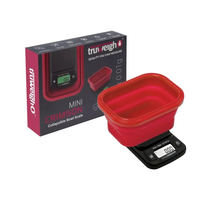TRUWEIGH CRIMSON MINI COLLAPSIBLE BOWL