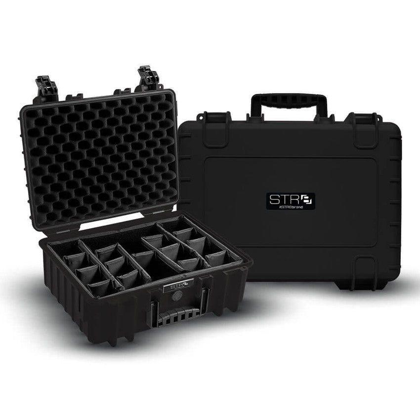 17" Deep STR8 Case With 3 Layer Pre-cut Foam - Onxy Black - (1 Count)