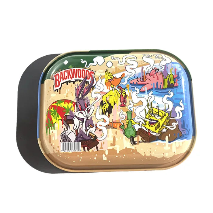 SMALL TRAY W/ MAGNETIC LID - LOONEY TOONS BW