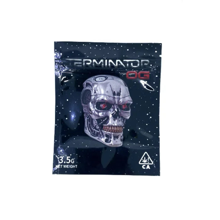 SMOKE PROOF BAGS 50CT - #202 TERMINATOR OG SKULL