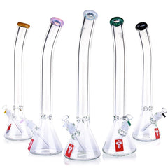 22" Bent Neck 50 x 9MM Waterpipe  - Colors May Vary - (1 Count)