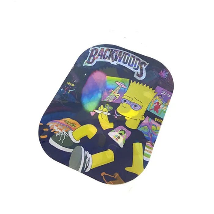 METAL TRAY WITH 3D LID SMALL - 23 BART SIMPSON SMOKING